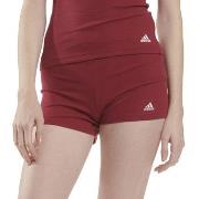 Adidas Active Flex Ribbed Boxer Shorts Rot Baumwolle Small Damen