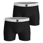 Björn Borg 2P Cotton Stretch Rib Boxer Schwarz Baumwolle Medium Herren