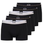 BOSS 5P Cotton Boxer Trunks Schwarz Baumwolle Small Herren