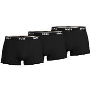 BOSS 3P Cotton Stretch Trunks Schwarz Baumwolle Small Herren