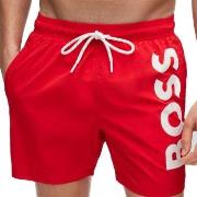 BOSS Badehosen Octopus Swimshort Rot Polyamid Medium Herren