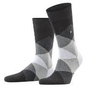 Burlington Clyde Cotton Sock Schwarz gemustert Gr 40/46 Herren