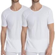 Calida 2P Natural Benefit T-shirt Weiß Baumwolle Small Herren