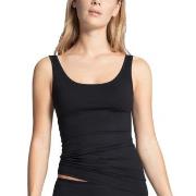 Calida Natural Comfort Tank Top Rounded Neck Schwarz Baumwolle Small D...