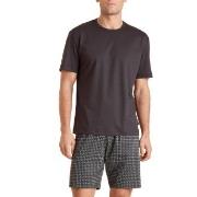 Calida Relax Streamline 2 Short Pyjamas Braun gemustert Baumwolle Medi...