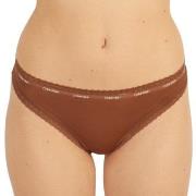 Calvin Klein Bottoms Up Refresh Thong Braun Polyamid Small Damen