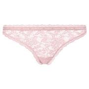 Calvin Klein 2P CK One Lace Thong Hellrosa Nylon Small Damen