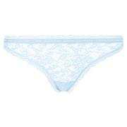 Calvin Klein 2P CK One Lace Thong Hellblau Nylon Small Damen