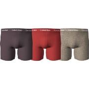 Calvin Klein 6P Cotton Stretch Boxer Brief Rot/Braun Baumwolle Small H...