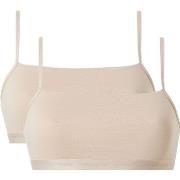 Calvin Klein BH 2P One Cotton Unlined Plus Bralette Beige X-Large Dame...