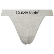 Calvin Klein Reimagined Heritage High Leg Thong Grau Small Damen