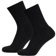 Claudio 2P Wool Terry Socks Schwarz Gr 40/43 Herren