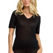 Damella Silk T-Shirt Schwarz Seide Small Damen