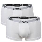 Emporio Armani 2P Stretch Cotton Trunk Weiß Baumwolle Medium Herren