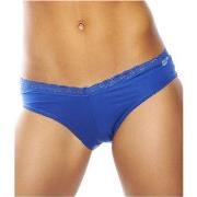 Flirty Undies Lace Tanga Heart Navy Navy Baumwolle Small Damen