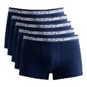 Gant 5P Basic Trunks Marine Baumwolle Small Herren