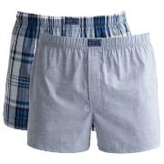Gant 2P Cotton Stripe Boxer Shorts Hellblau/kariert Baumwolle Medium H...