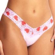 Hanky Panky 3P Classic Cotton Low Rise Thong Rosa/Rot Baumwolle One Si...