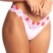 Hanky Panky Cotton Original Rise Thong Rosa/Rot Baumwolle One Size Dam...