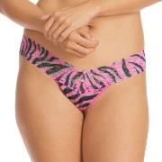 Hanky Panky 2P Marianne Low Rise Thong Rosa/Schwarz Nylon One Size Dam...