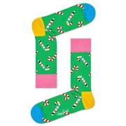 Happy socks 2P Candy Cane Sock Grün gemustert Baumwolle Gr 41/46