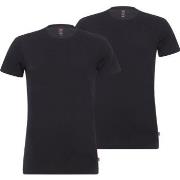 Levis 2P Base Crew Neck T-shirt Schwarz Baumwolle Small Herren