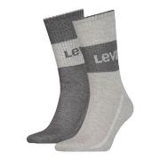 Levis 2P Organic Cotton Crew Sock Grau Gr 35/38