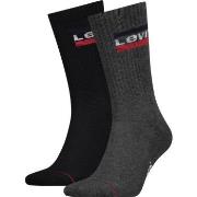 Levis 2P Sport Regular Cut Sock Schwarz/Grau Gr 39/42