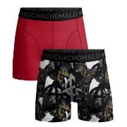 Muchachomalo 2P Cotton Stretch Punk Boxer Schwarz/Rot Baumwolle Medium...