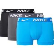 Nike 3P Everyday Essentials Micro Trunks Grau/Blau Polyester Small Her...