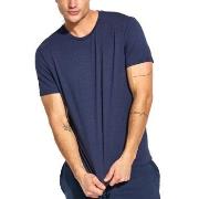 Panos Emporio Base Bamboo Tee Marine Small Herren