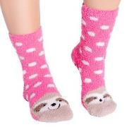 PJ Salvage Animal Fun Socks Rosa Muster Polyester One Size