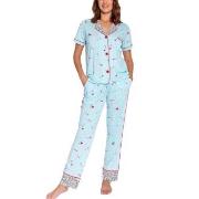 PJ Salvage Dalamatian Dog Pyjama Blau Small Damen