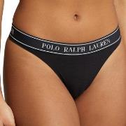 Polo Ralph Lauren Mid Rise Thong Schwarz Small Damen