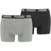 Puma 2P Basic Boxer Schwarz/Grau Baumwolle Small Herren