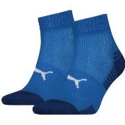 Puma 2P Sport Cushioned Quarter Socks Blau Gr 39/42