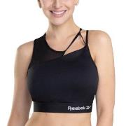 Reebok BH Alura Cut Out Crop Top Schwarz Polyester Small Damen