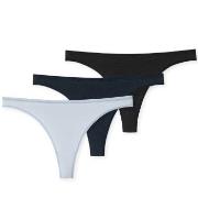 Schiesser 3P 95-5 Organic Cotton Thong Blau/Hellblau Ökologische Baumw...