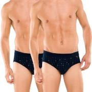 Schiesser 2P Essentials Sport Briefs With Fly Marine Baumwolle Medium ...