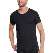 Schiesser Long Life Cotton V-Neck Schwarz Baumwolle Small Herren