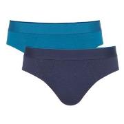 Sloggi 2P Men Ever Airy Brief C2P Marine/Blau Baumwolle Small Herren