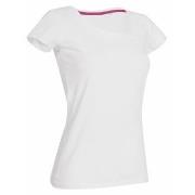 Stedman Claire Crew Neck Weiß ringgesponnene Baumwolle Small Damen