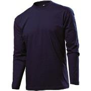 Stedman Classic Long Sleeve Men Dunkelblau Baumwolle Small Herren