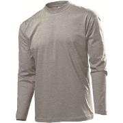 Stedman Classic Long Sleeve Men Dunkelgrau Baumwolle Small Herren