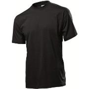 Stedman Classic Men T-shirt Schwarz Baumwolle Small Herren