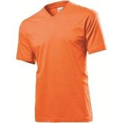Stedman Classic V-Neck Men T-shirt Orange Baumwolle Small Herren