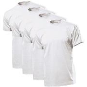Stedman 4P Comfort Men T-shirt Weiß Baumwolle Small Herren