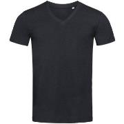 Stedman James Organic Men V-Neck Schwarz Ökologische Baumwolle Medium ...