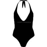 Tommy Hilfiger Halter One Piece Swimsuit Schwarz Medium Damen