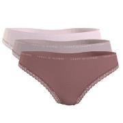 Tommy Hilfiger 3P Lace Brief Rosa/Grau Small Damen